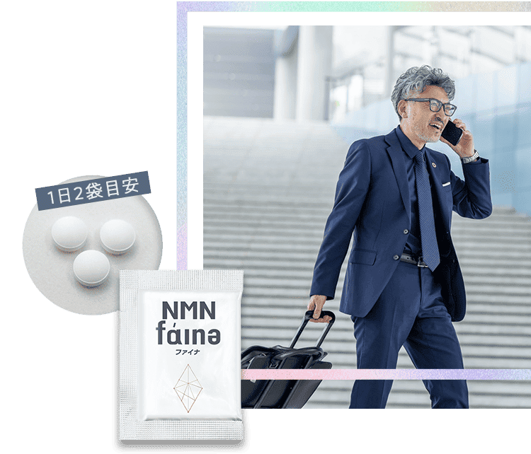 1日2袋目安 NMN faina