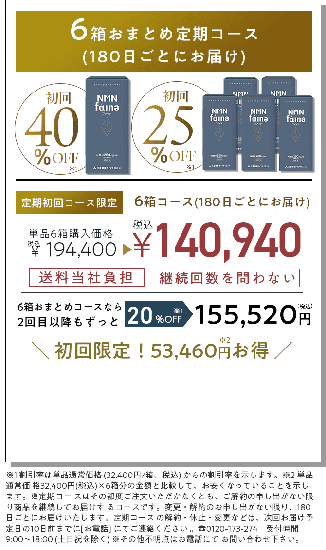 6箱定期コース（90日ごとお届け）
