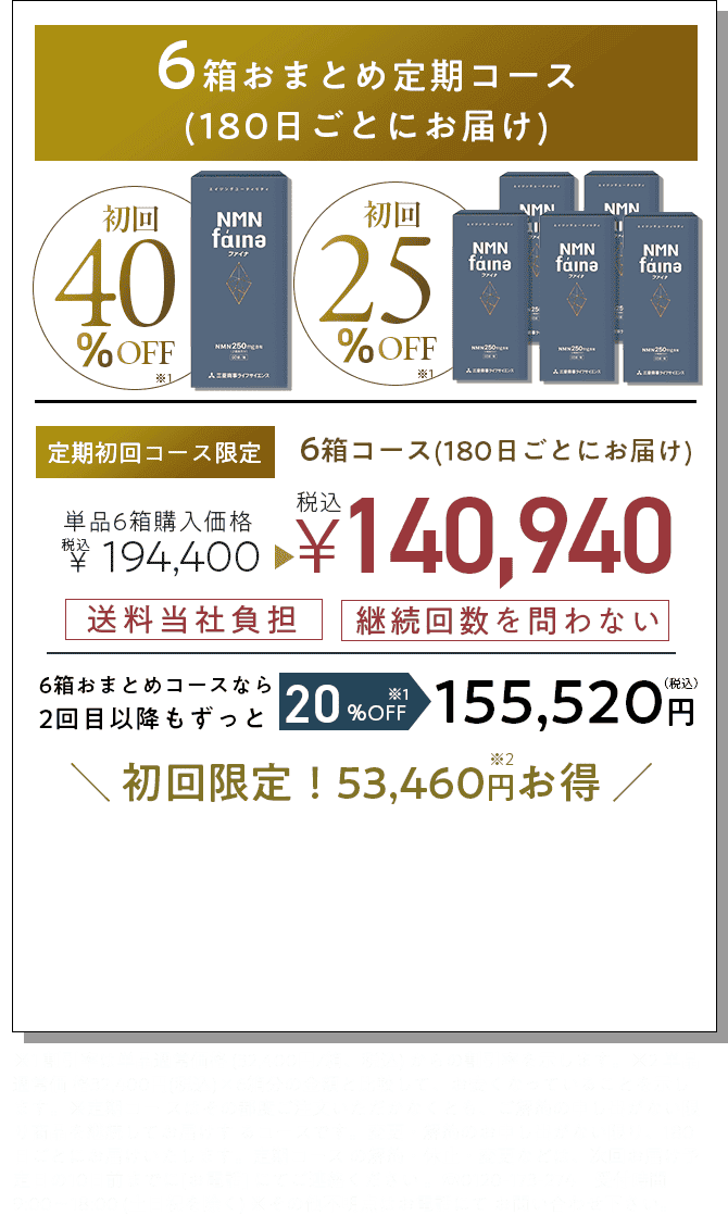 6箱定期コース（90日ごとお届け）